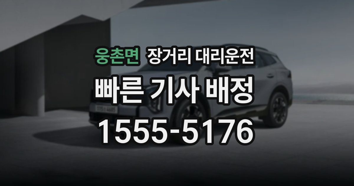 웅촌면 장거리 대리운전
