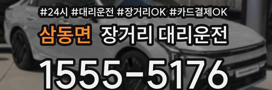 삼동면 장거리 대리운전