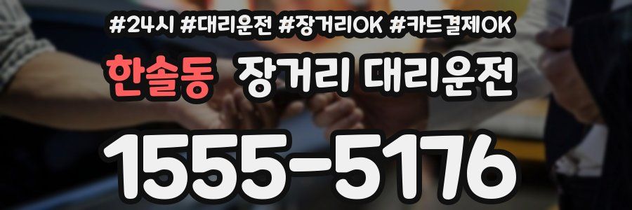 한솔동 장거리 대리운전
