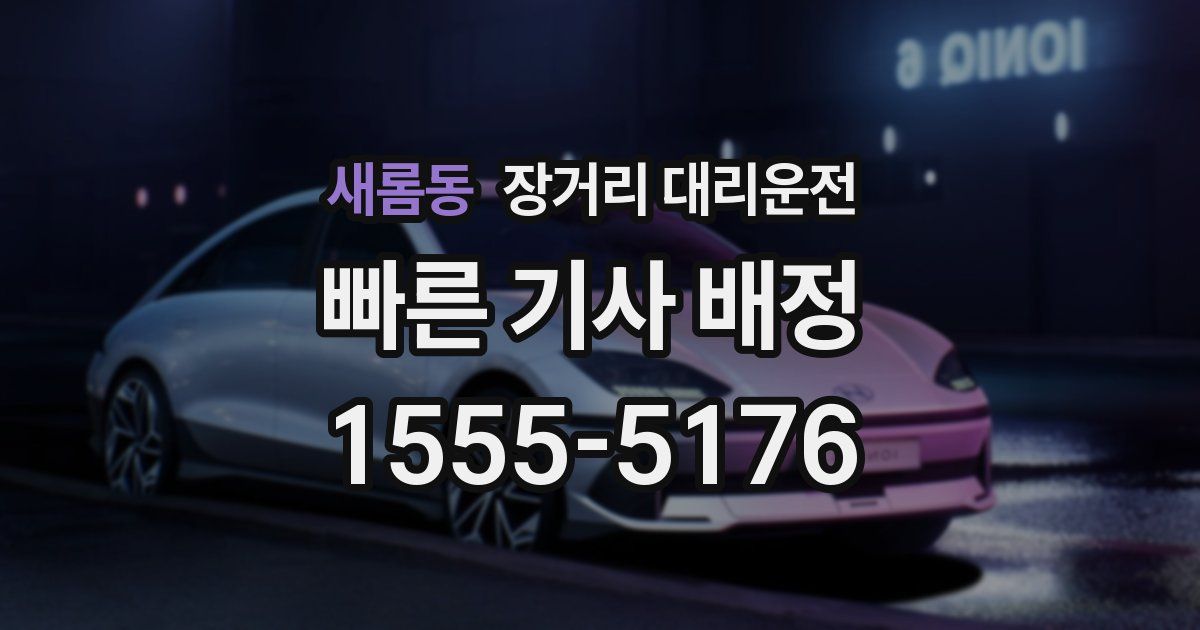 새롬동 장거리 대리운전