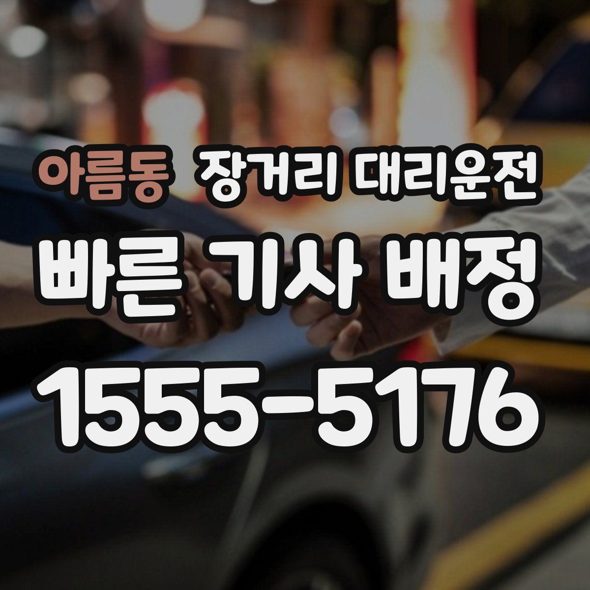 아름동 장거리 대리운전