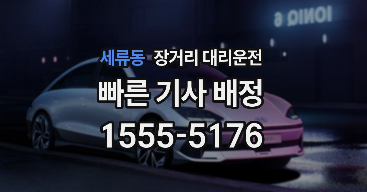 세류동 장거리 대리운전