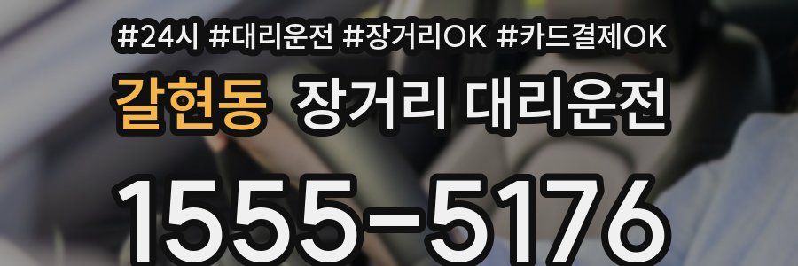 갈현동 장거리 대리운전