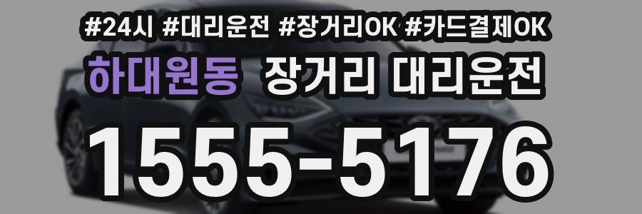 하대원동 장거리 대리운전