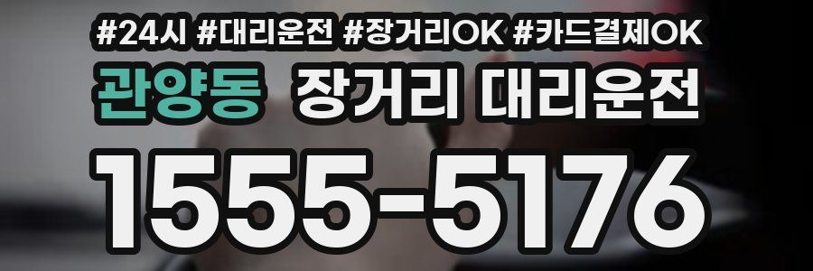 관양동 장거리 대리운전