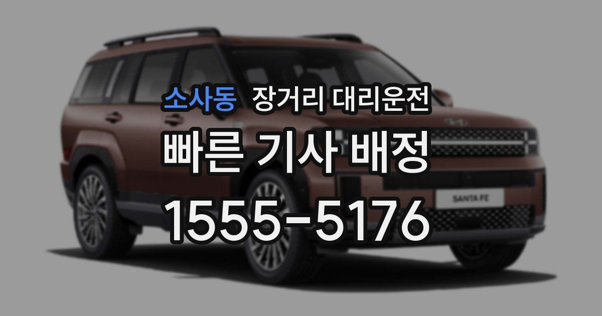소사동 장거리 대리운전
