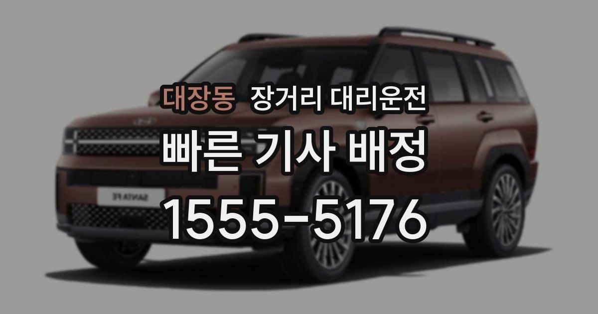 대장동 장거리 대리운전