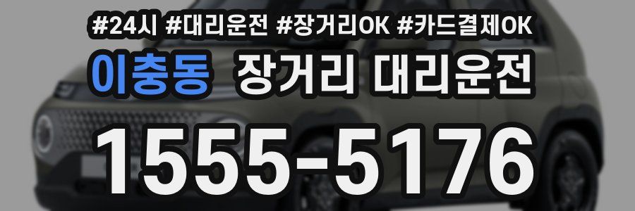 이충동 장거리 대리운전
