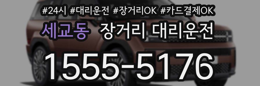세교동 장거리 대리운전