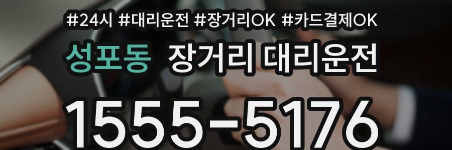 성포동 장거리 대리운전