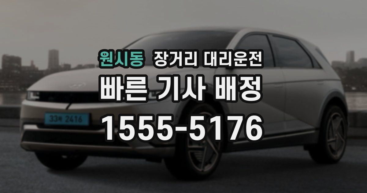 원시동 장거리 대리운전
