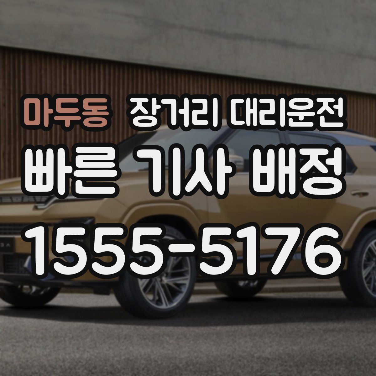 마두동 장거리 대리운전