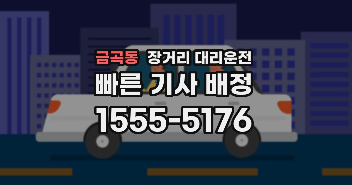 금곡동 장거리 대리운전