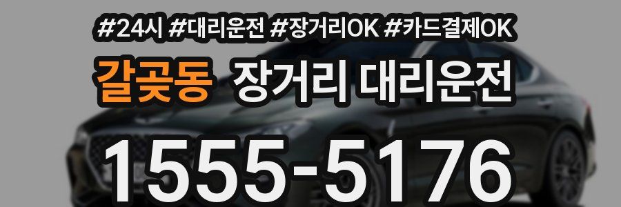 갈곶동 장거리 대리운전