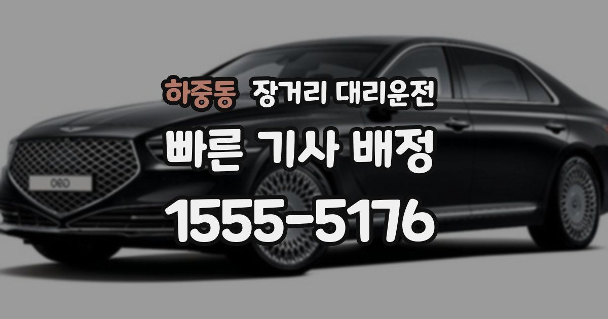 하중동 장거리 대리운전