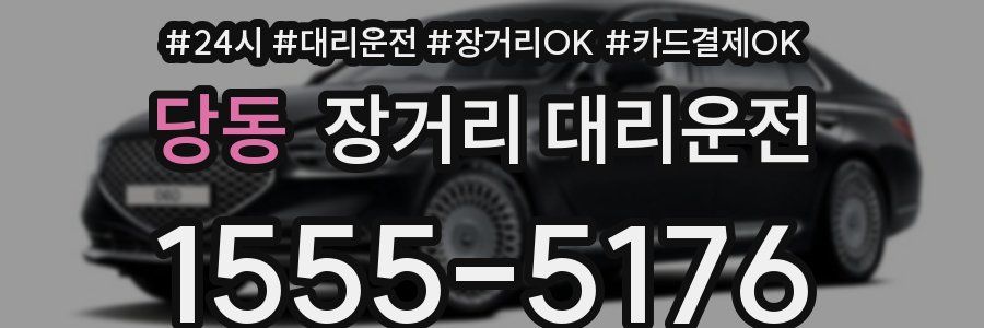 당동 장거리 대리운전