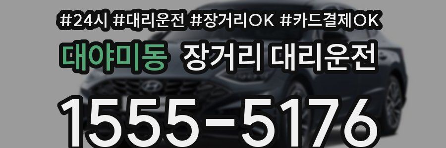 대야미동 장거리 대리운전