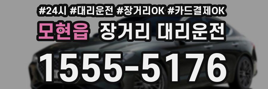 모현읍 장거리 대리운전