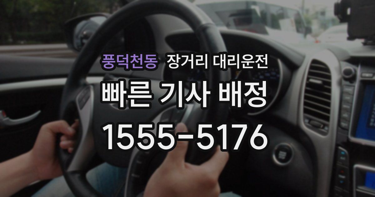 풍덕천동 장거리 대리운전