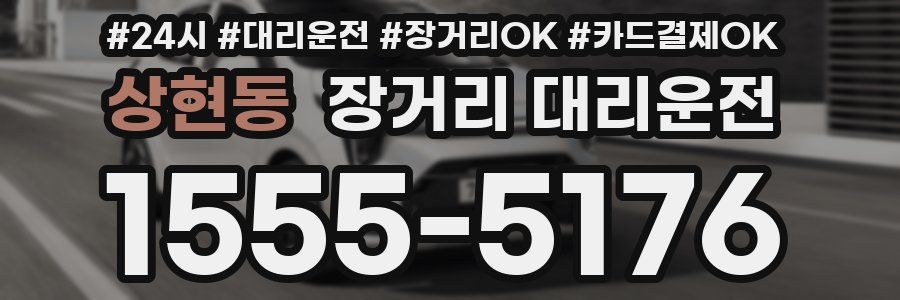 상현동 장거리 대리운전
