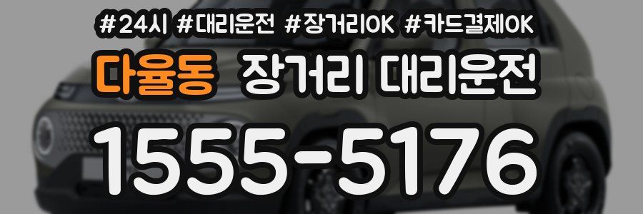 다율동 장거리 대리운전