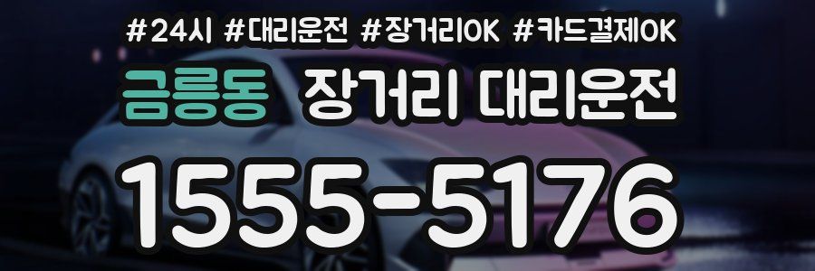 금릉동 장거리 대리운전