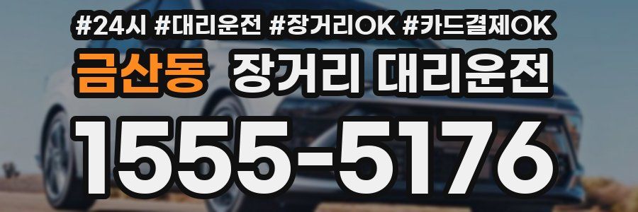 금산동 장거리 대리운전