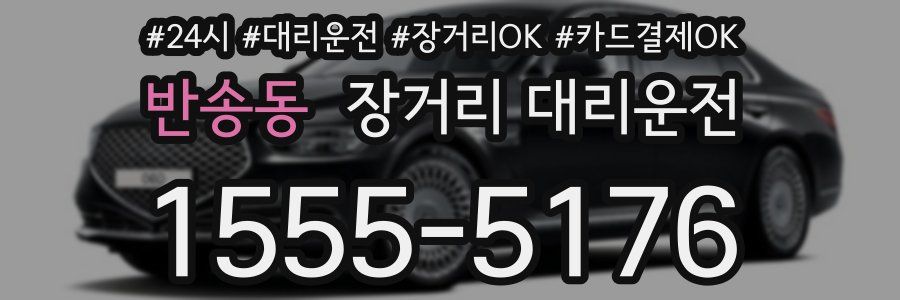반송동 장거리 대리운전