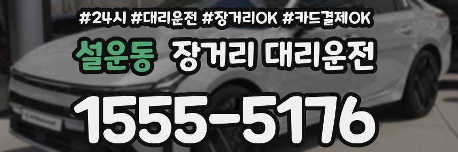 설운동 장거리 대리운전
