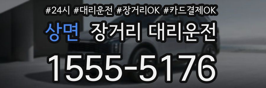 상면 장거리 대리운전