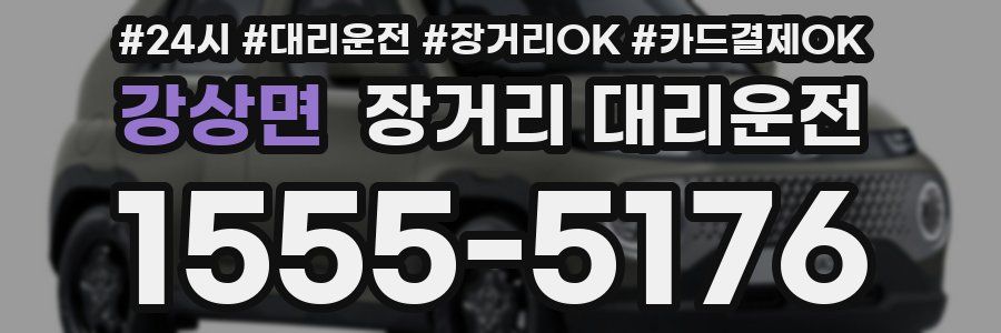 강상면 장거리 대리운전