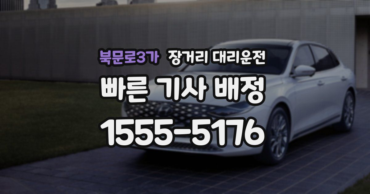 북문로3가 장거리 대리운전