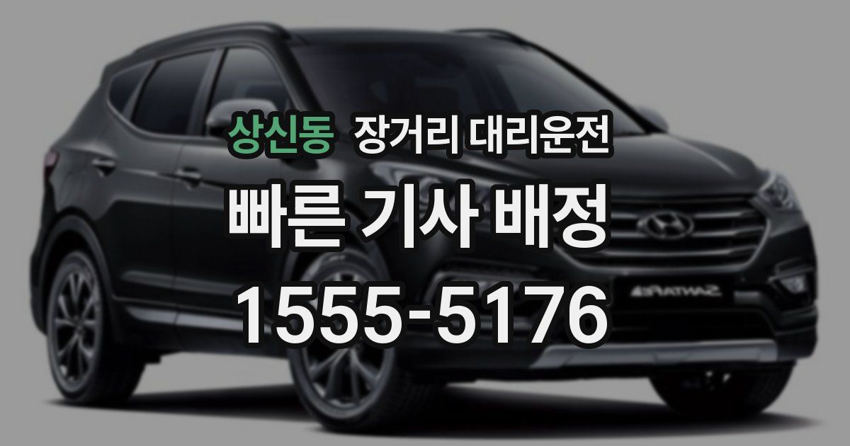 상신동 장거리 대리운전