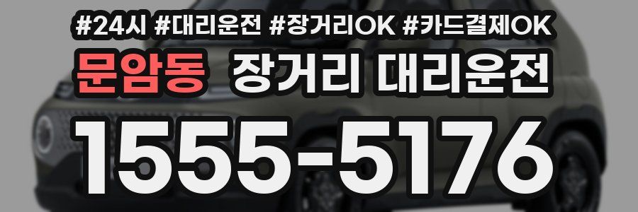 문암동 장거리 대리운전