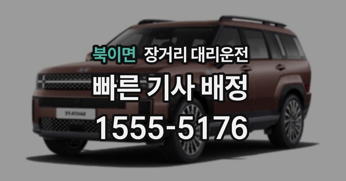 북이면 장거리 대리운전