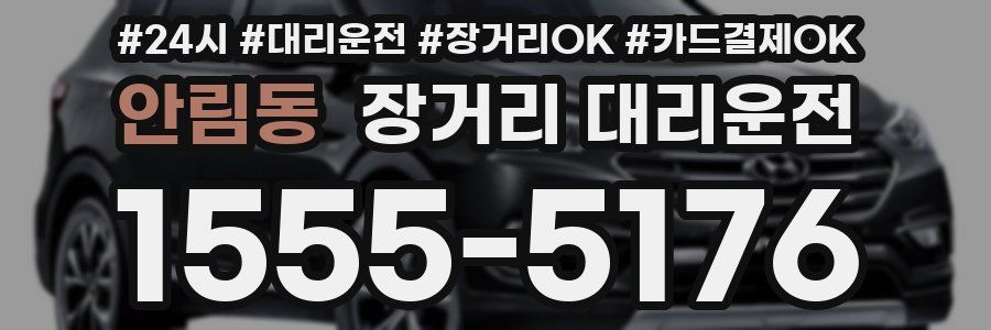 안림동 장거리 대리운전
