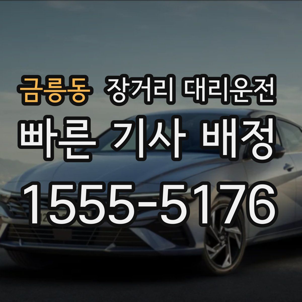 금릉동 장거리 대리운전