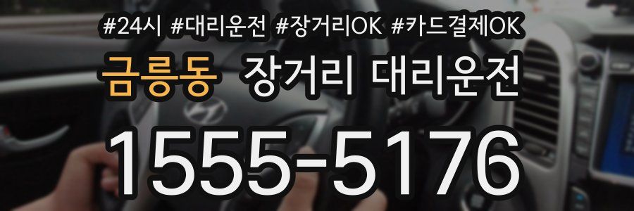 금릉동 장거리 대리운전