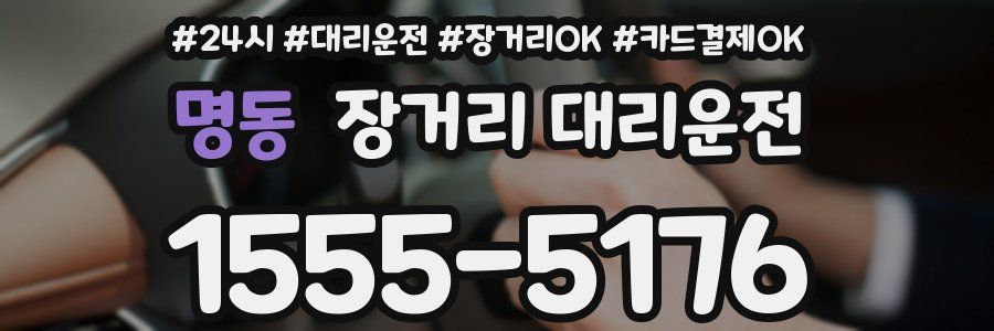 명동 장거리 대리운전