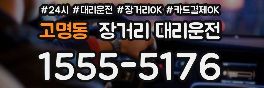 고명동 장거리 대리운전