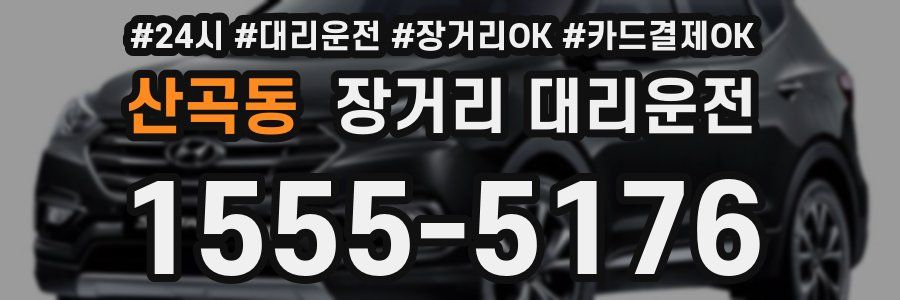 산곡동 장거리 대리운전