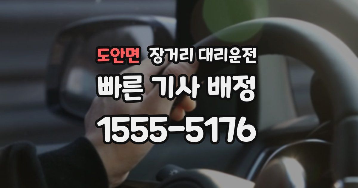 도안면 장거리 대리운전