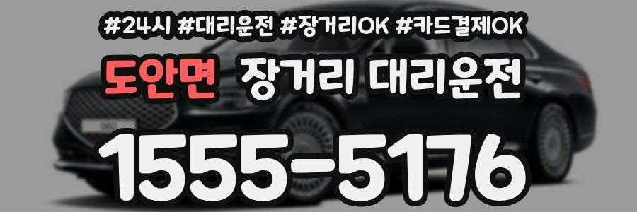 도안면 장거리 대리운전
