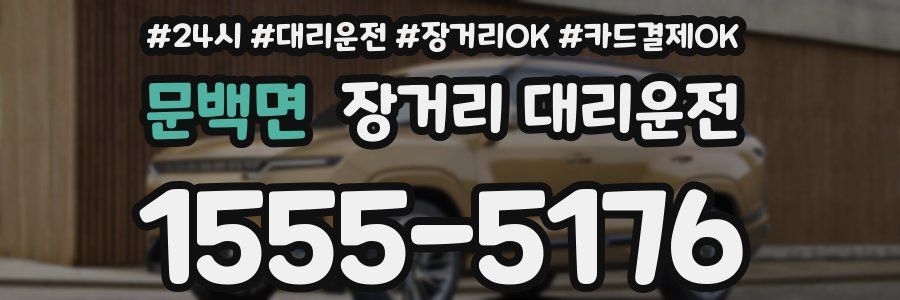 문백면 장거리 대리운전