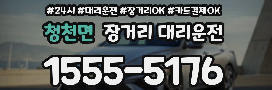 청천면 장거리 대리운전