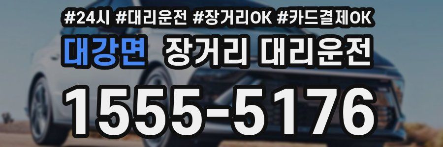 대강면 장거리 대리운전