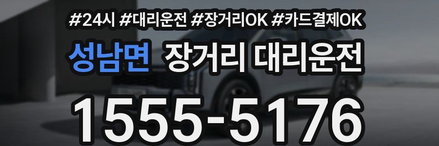 성남면 장거리 대리운전