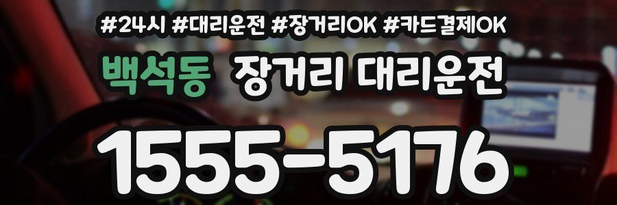 백석동 장거리 대리운전