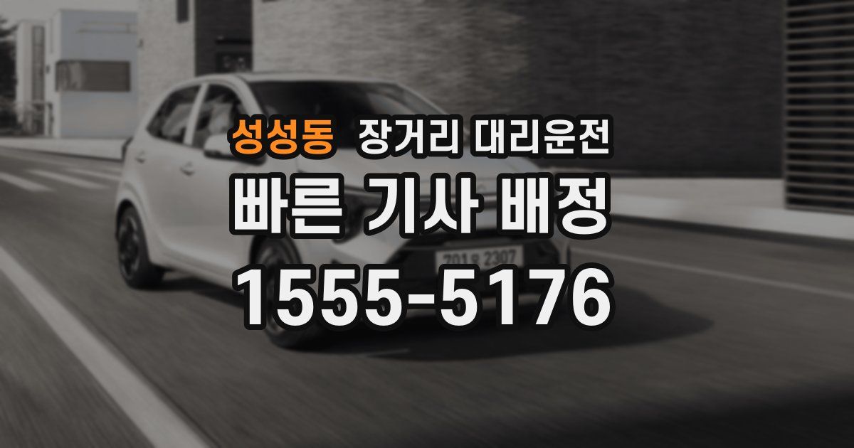 성성동 장거리 대리운전