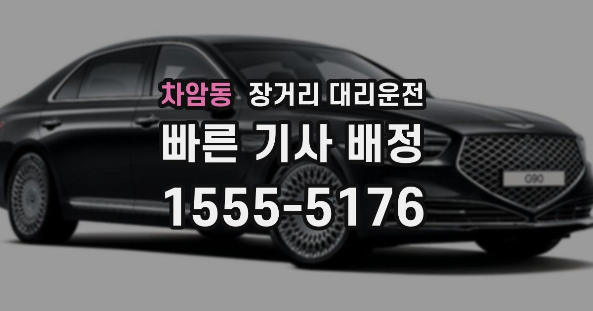 차암동 장거리 대리운전